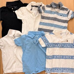 H&M, Gap, Izod, Childrens place little Boys polo shirts Bundle 4/5T